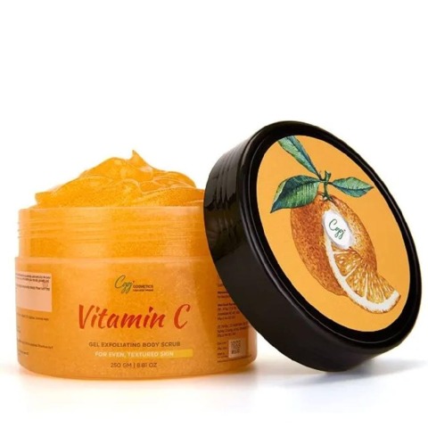 1 - CGG Cosmetics Vitamin C Gel Exfoliating Body Scrub,  250 g  for Even, Textured Skin 