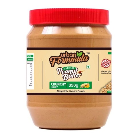 1 - Urban Formmula Honey Peanut Butter,  350 g  Crunchy 