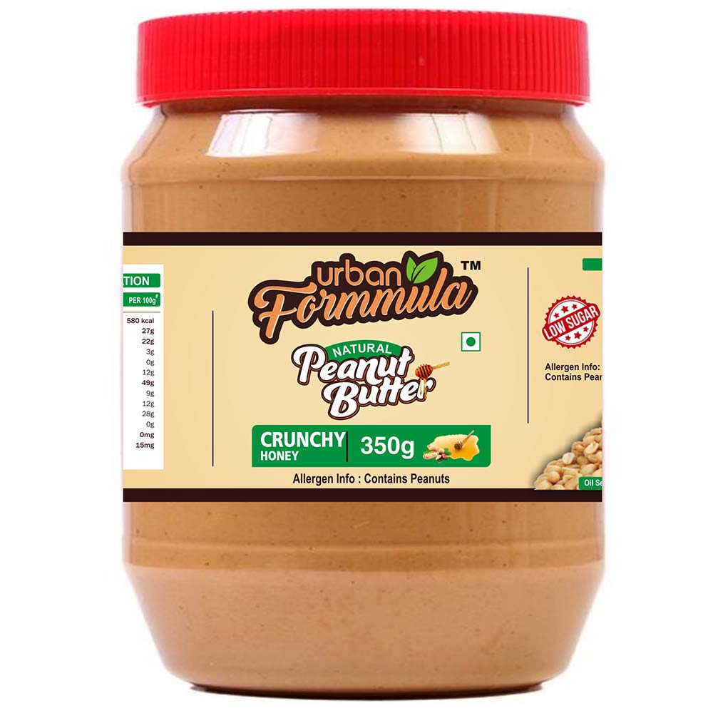 1 - Urban Formmula Honey Peanut Butter,  350 g  Crunchy 