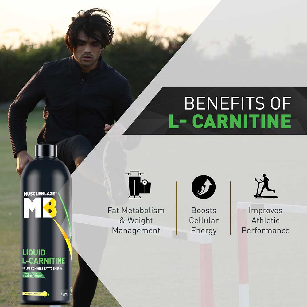 MuscleBlaze Liquid LCarnitine 450 ml (Lemon Lime) Online Healthkart