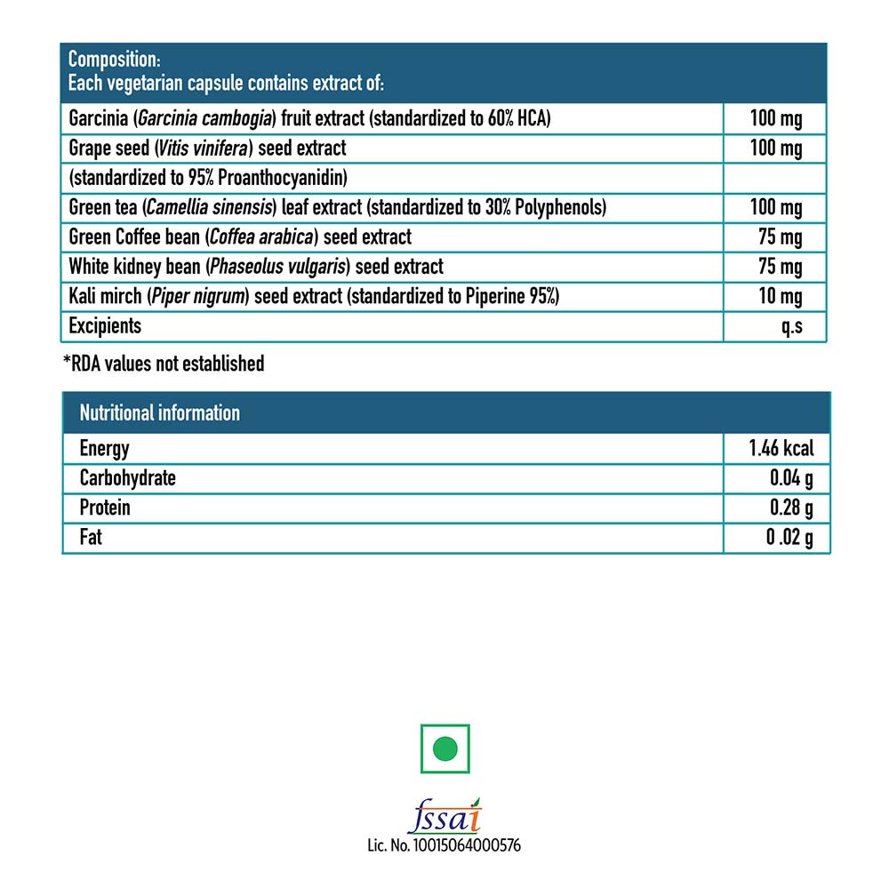 6 - HK Vitals Lean by HealthKart,  90 capsules  Unflavoured