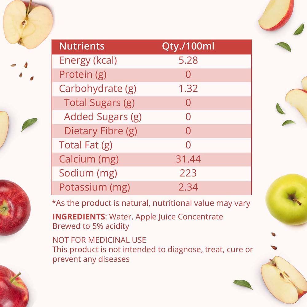 10 - HK Vitals Filtered Apple Cider Vinegar by HealthKart,  0.5 L  Natural (Pet Bottle)