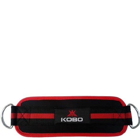 KOBO D-Ring Ankle Strap (WTA18),  Black & Red  Free Size 