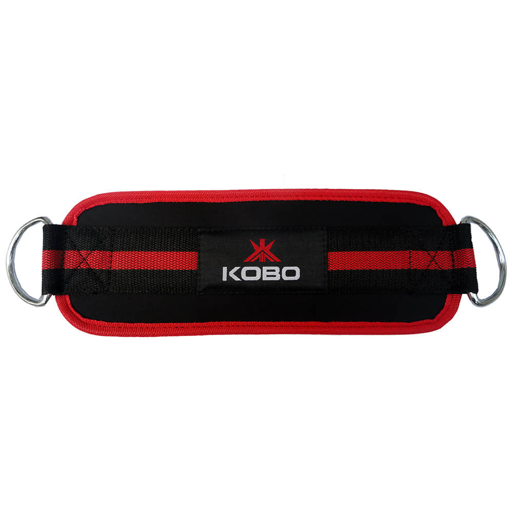 KOBO D-Ring Ankle Strap (WTA18),  Black & Red  Free Size 