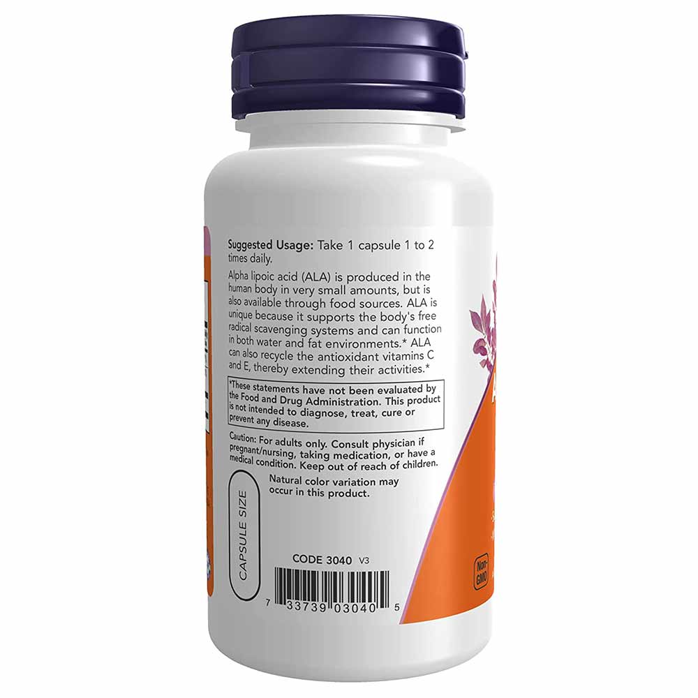 2 - Now Alpha Lipoic Acid (100 mg),  60 capsules 