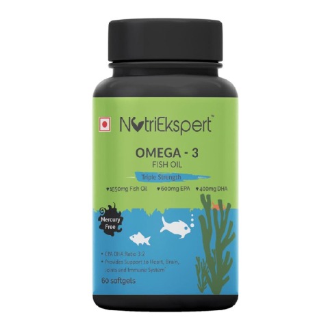 1 - NutriEkspert Omega-3 Fish Oil Triple Strength,  60 softgels 