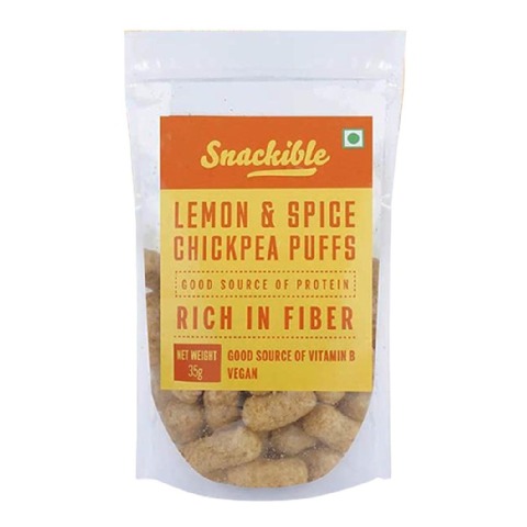 1 - Snackible Chickpea Puffs,  Lemon & Spice  35 g 