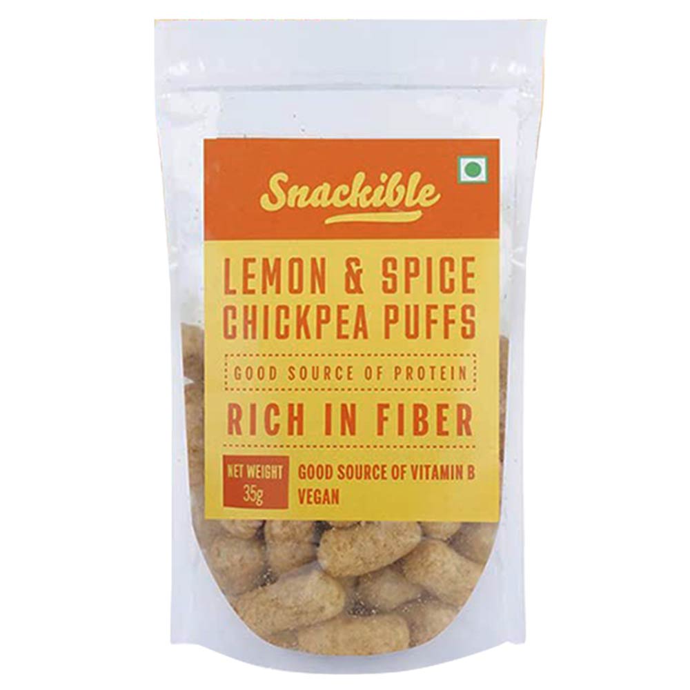 1 - Snackible Chickpea Puffs,  Lemon & Spice  35 g 