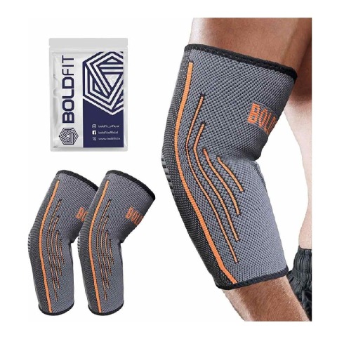 Boldfit Elbow Support, Grey Extra Large