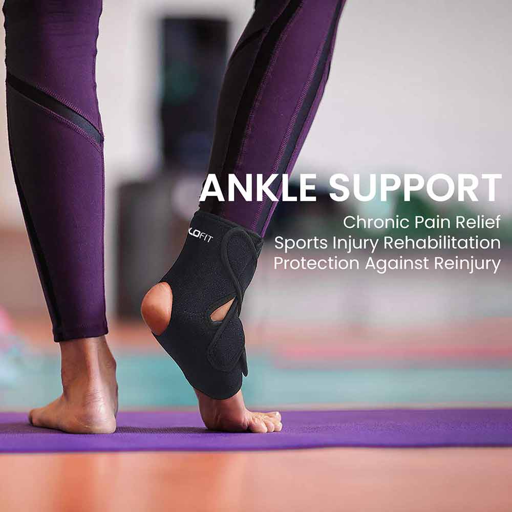3 - Boldfit Ankle Support,  Black  Free Size 