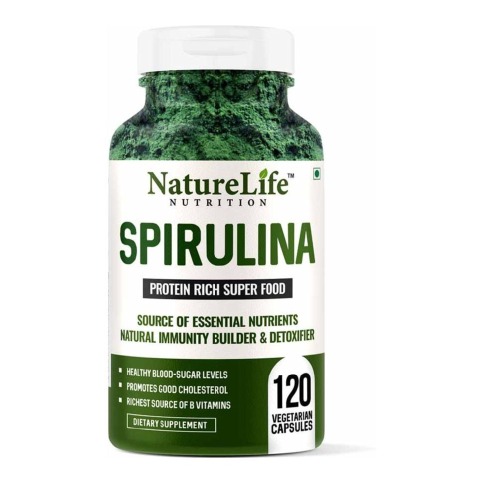 1 - NatureLife Nutrition Spirulina,  120 capsules 
