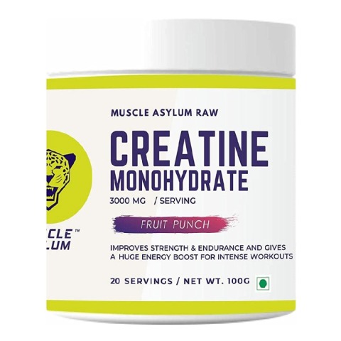1 - Muscle Asylum Creatine Monohydrate,  Fruit Punch  0.22 lb 