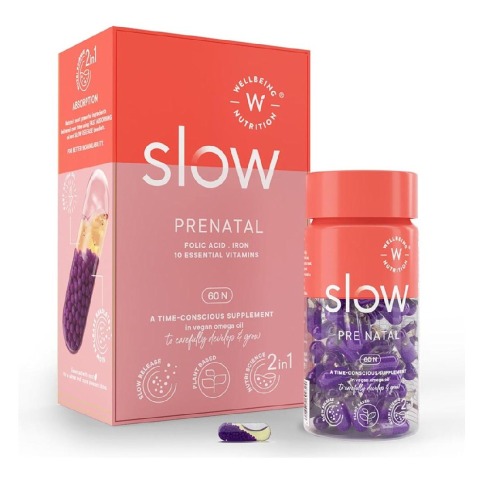 1 - Wellbeing Nutrition Slow Prenatal, 60 capsules Unflavoured