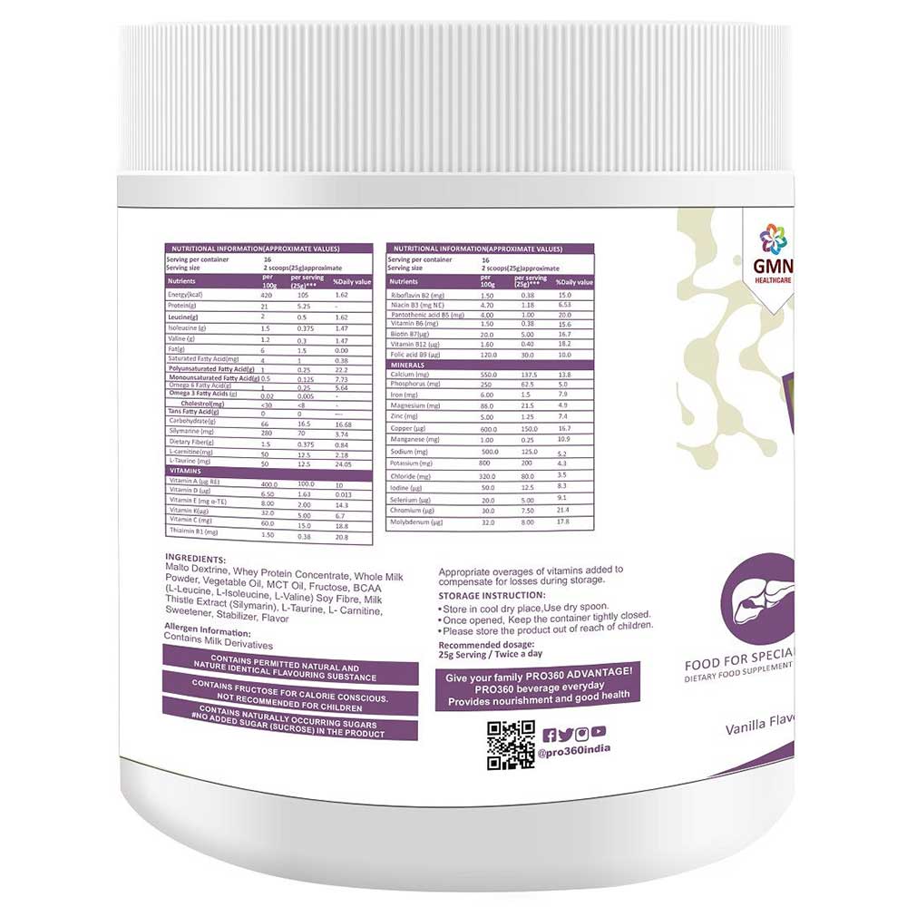 2 - PRO360 Hepa Protein,  Vanilla  400 g 