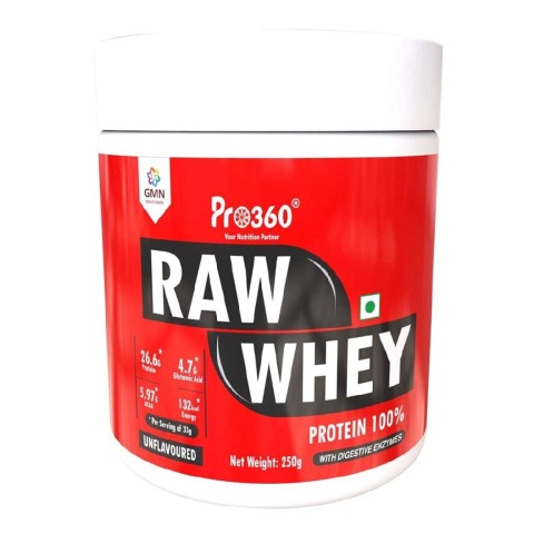 1 - PRO360 Raw Whey Protein,  0.55 lb  Unflavoured 