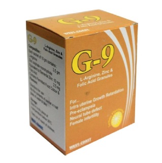 Healthvit G-9 L-Arginine, Zinc & Folic Acid Granules