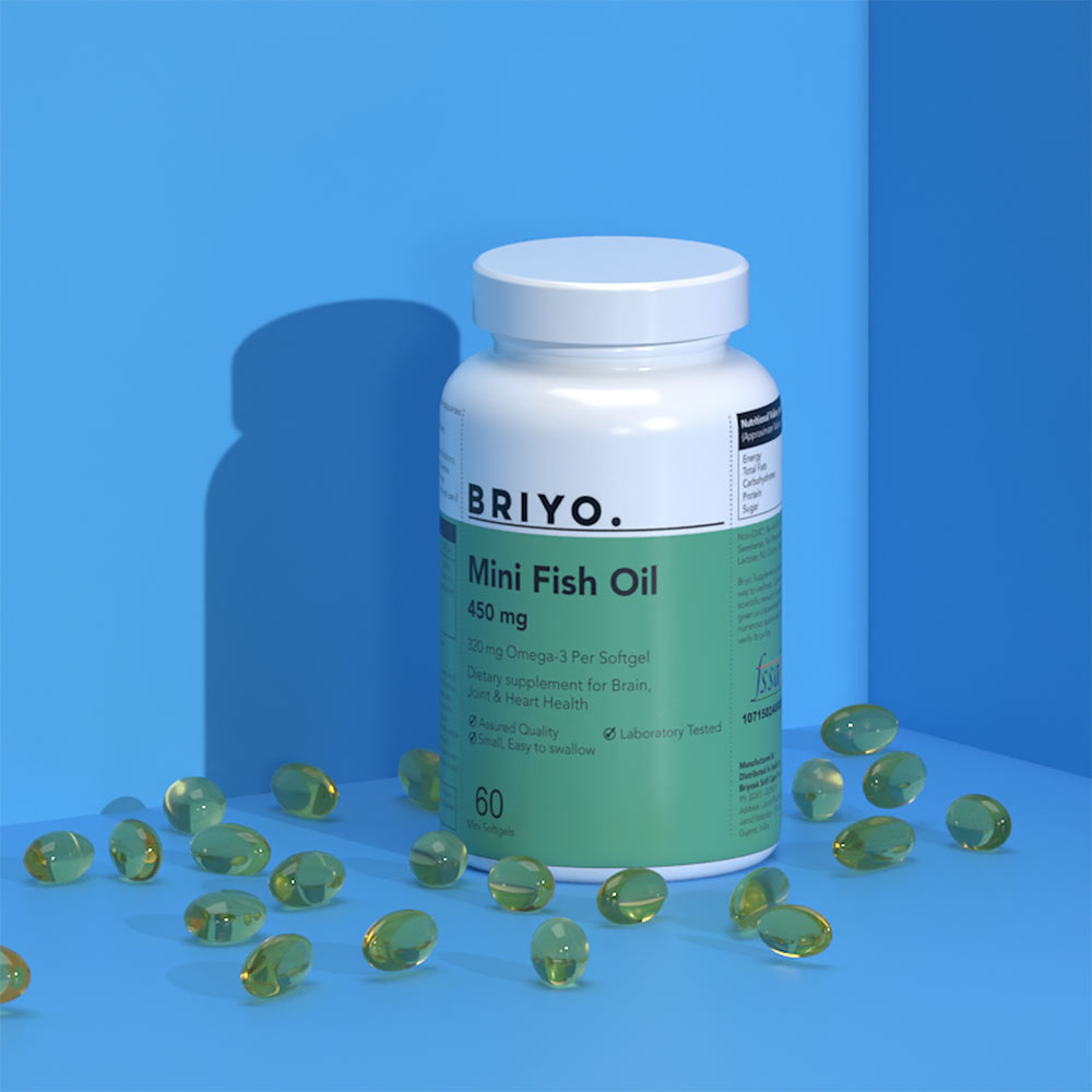 2 - Briyo Mini Fish Oil,  60 softgels 