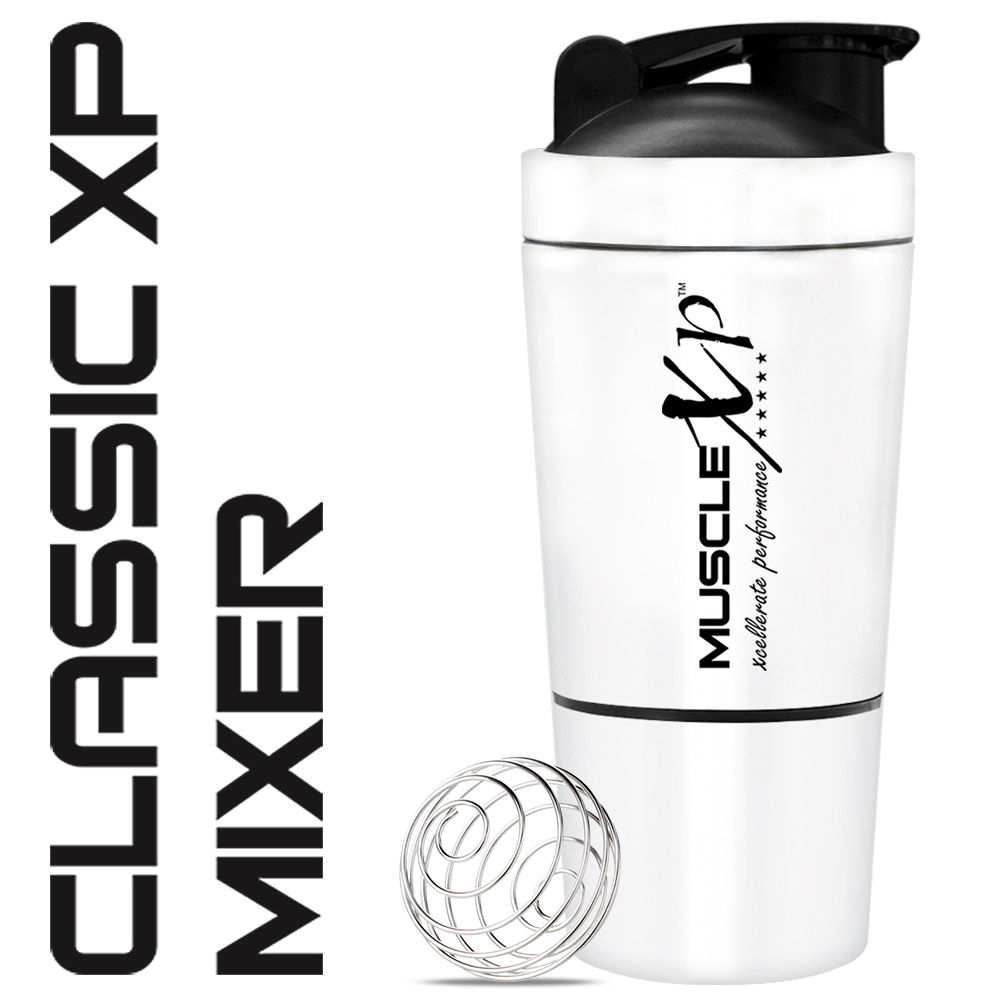 5 - MuscleXP Classic XP Stainless Steel Shaker Blender,  White  590 ml 