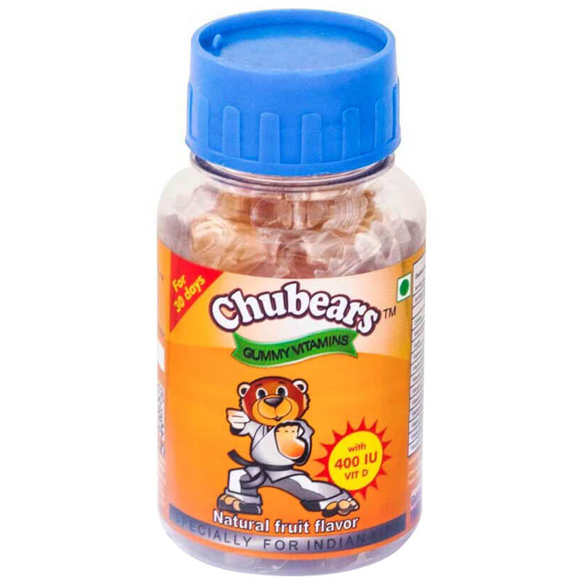 Chubears Gummy Vitamin,  30 gummies  Natural Fruit 