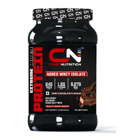 1 - Core Nutrition Extreme Whey Protein,  2.2 lb  Dark Chocolate 