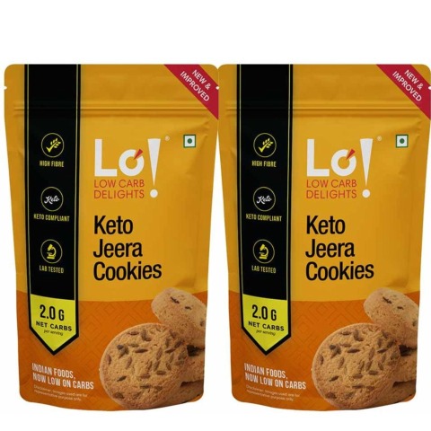 1 - Lo! Foods Keto Cookie, Jeera (Pack of 2) 200 g
