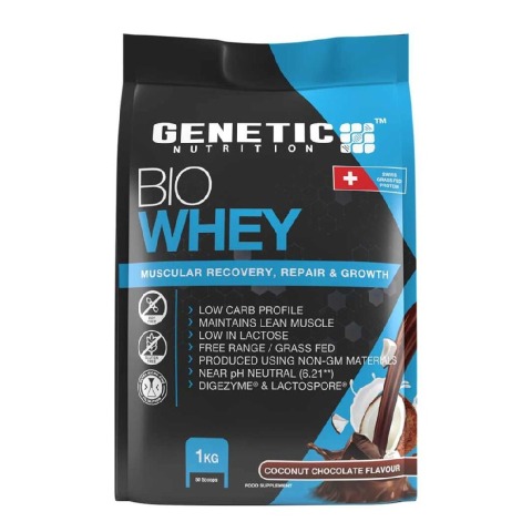 1 - Genetic Nutrition Bio Whey,  2.2 lb  Coconut Chocolate 