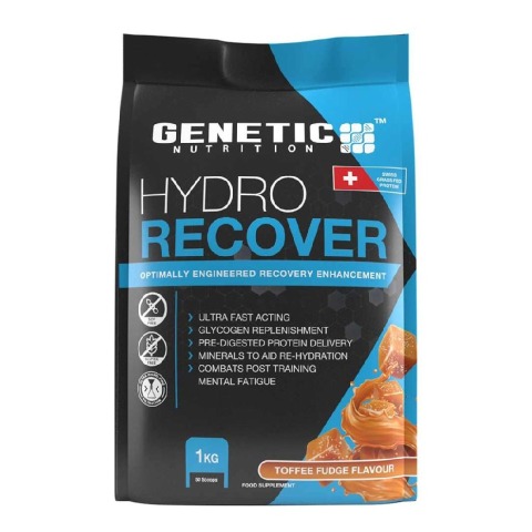 1 - Genetic Nutrition Hydro Recover,  2.2 lb  Toffee Fudge 