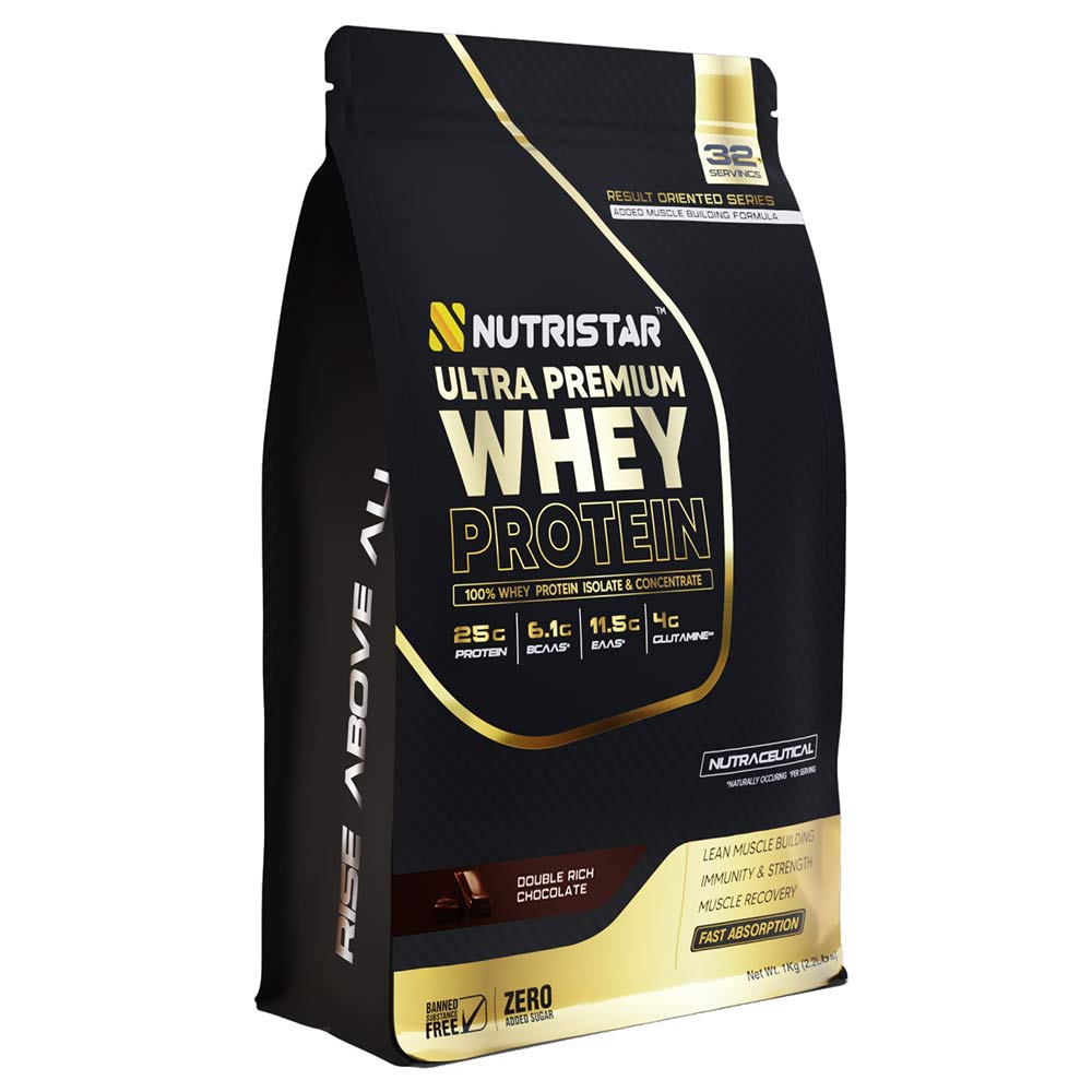 1 - Nutristar Ultra Premium Whey Protein,  2.2 lb  Double Rich Chocolate 
