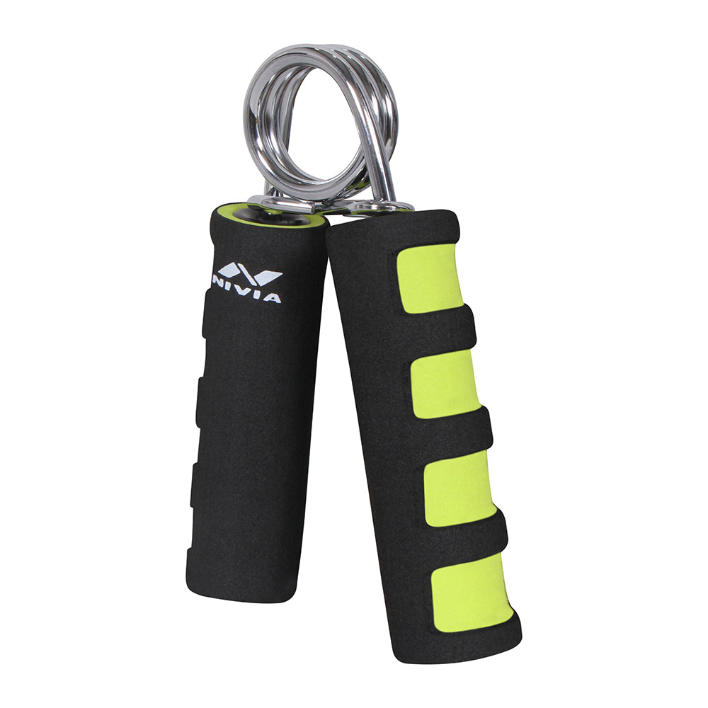 3 - Nivia Foam Hand Grip 2.0,  Black & Green 