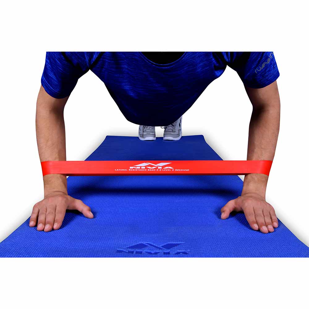 4 - Nivia Lateral Resistance Band 2.0,  Red  Level 4 (Heavy) 