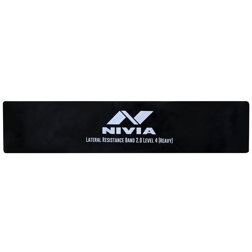 1 - Nivia Lateral Resistance Band 2.0,  Black  Level 2 (Medium) 