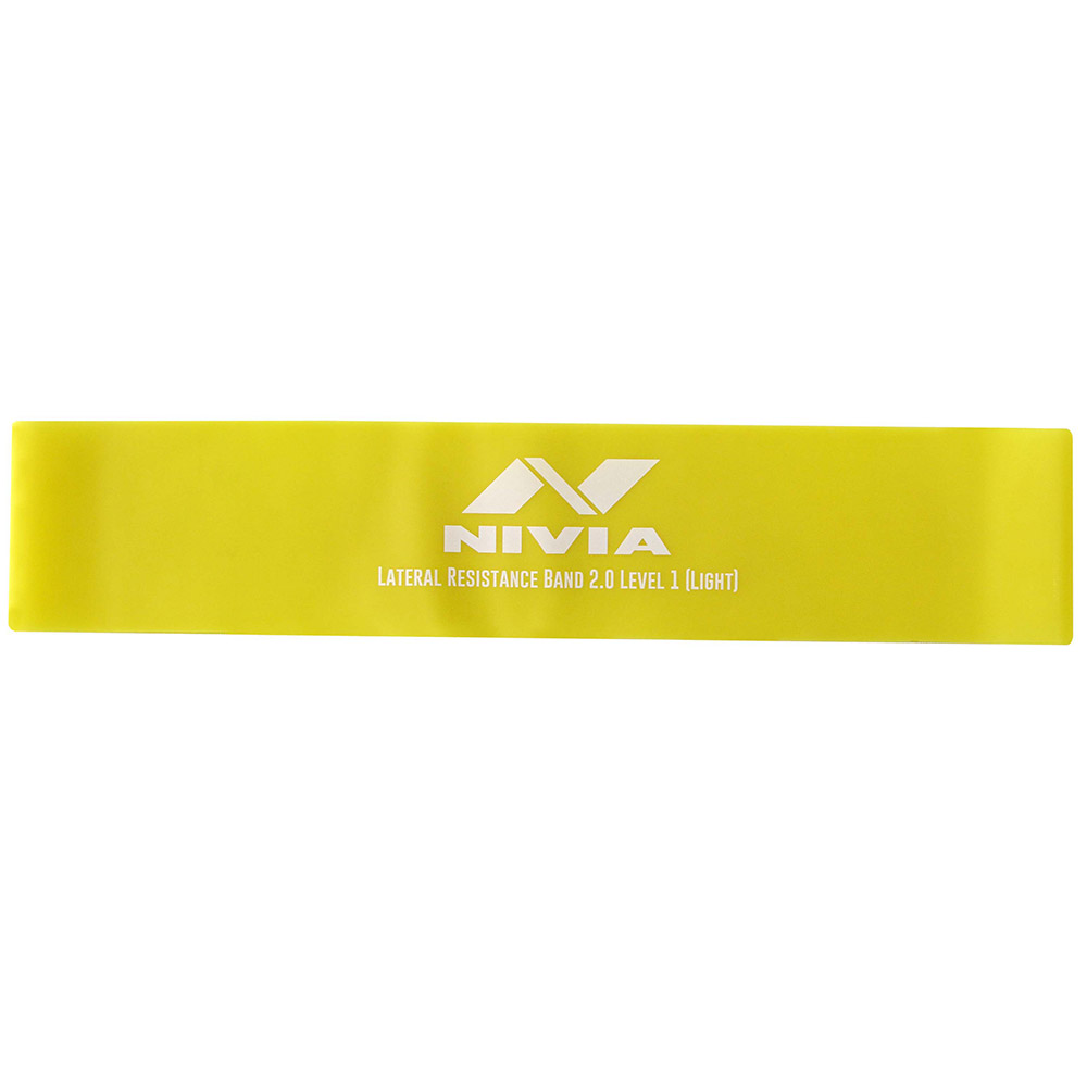 1 - Nivia Lateral Resistance Band 2.0,  Yellow  Level 1 (Light) 