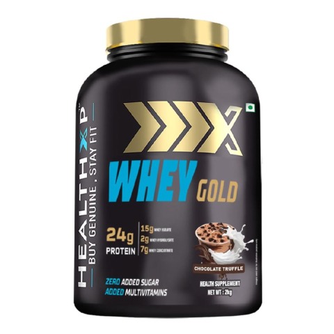 1 - HealthXP Premium Series Whey Gold, 4.4 lb Chocolate Truffle