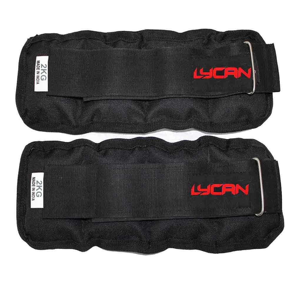 1 - Lycan Wrist and Ankle Weights,  Black  4 kg 