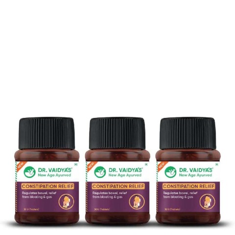 1 - Dr. Vaidya's Constipation Relief (Pack of 3),  30 tablet(s) 