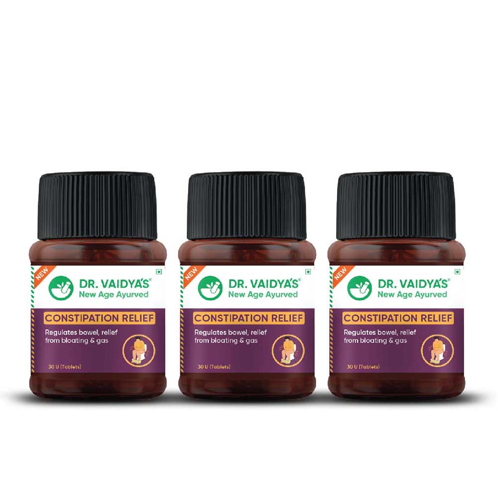1 - Dr. Vaidya's Constipation Relief (Pack of 3),  30 tablet(s) 