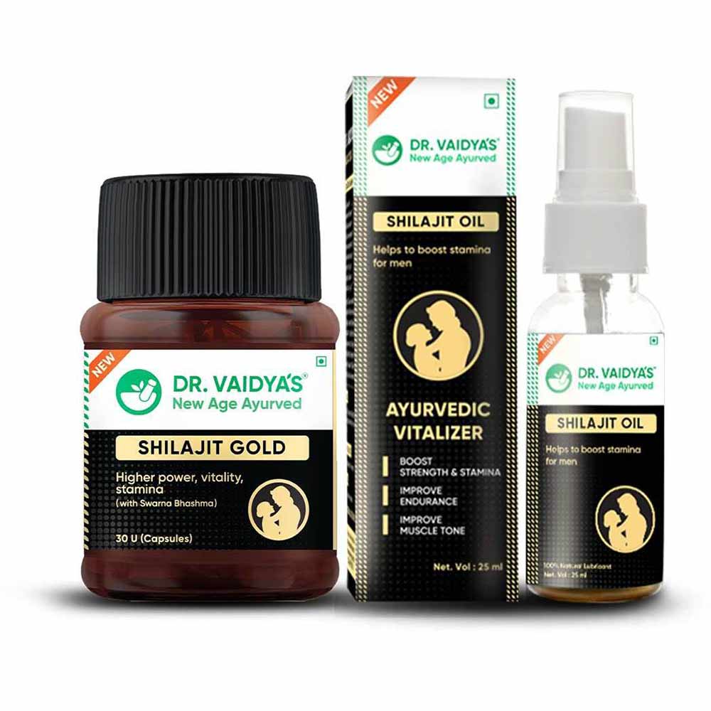 1 - Dr. Vaidya's Shilajit Gold & Shilajit Oil Combo,  2 Piece(s)/Pack 