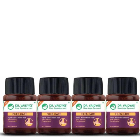 1 - Dr. Vaidya's Piles Care (Pack of 4),  30 capsules 