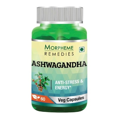 Morpheme Remedies Ashwagandha (500 mg), 60 veggie capsule(s) Morpheme Remedies Ashwagandha (500 mg), 60 veggie capsule(s)