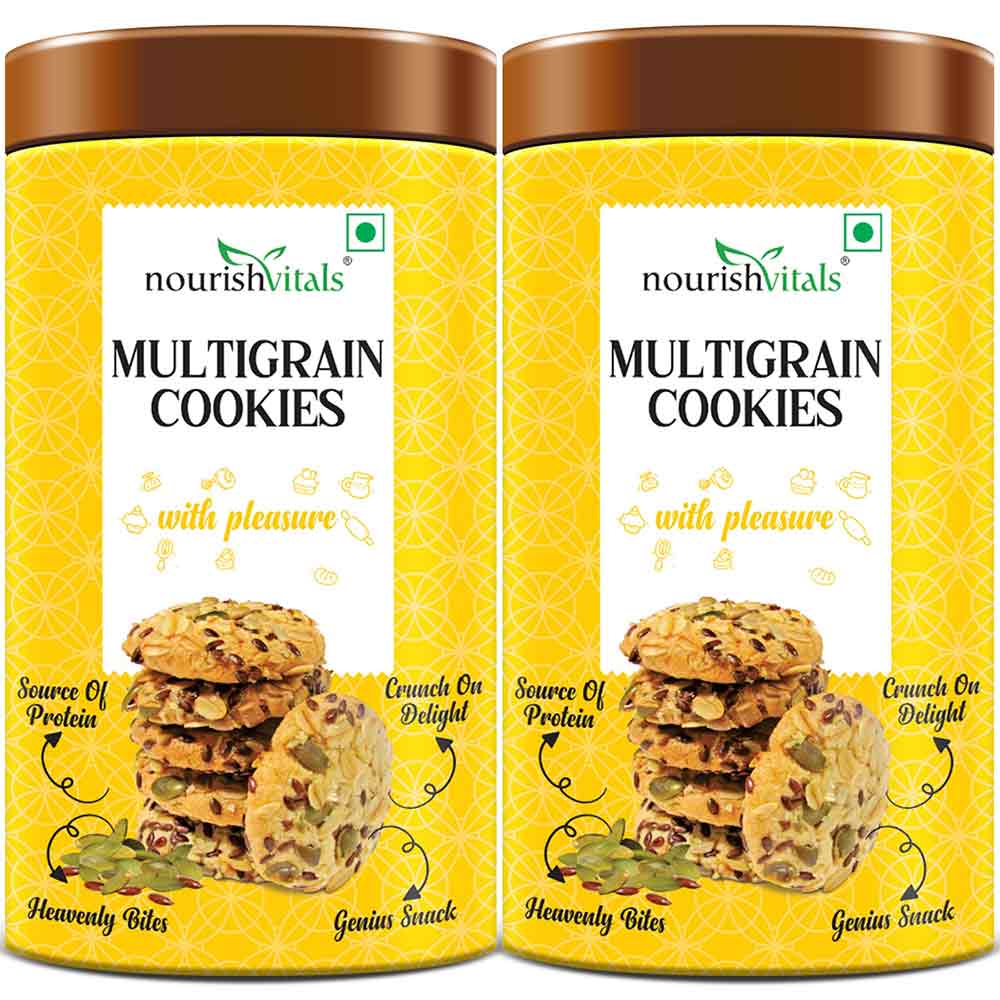 1 - NourishVitals Cookies,  0.120 kg  Multigrain Pack of 2 