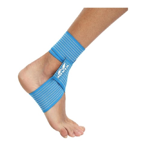 2 - Nivia Orthopedic Compression Ankle Wraps,  Sky Blue  Free Size 