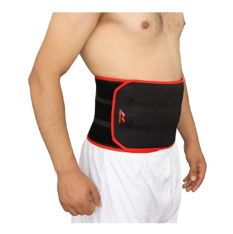 1 - Nivia Orthopedic Waist Support Adjustable (RB-09),  Black  Large 