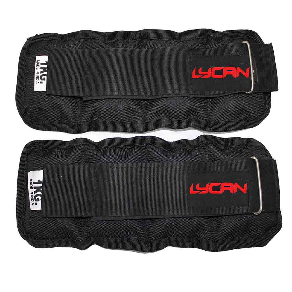 2 - Lycan Wrist and Ankle Weights,  Black  2 kg 