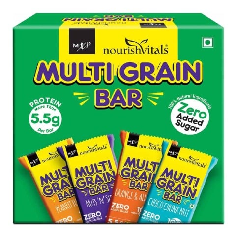2 - NourishVitals Multi Grain Bar,  5 bar(s)  Mix Flavour 