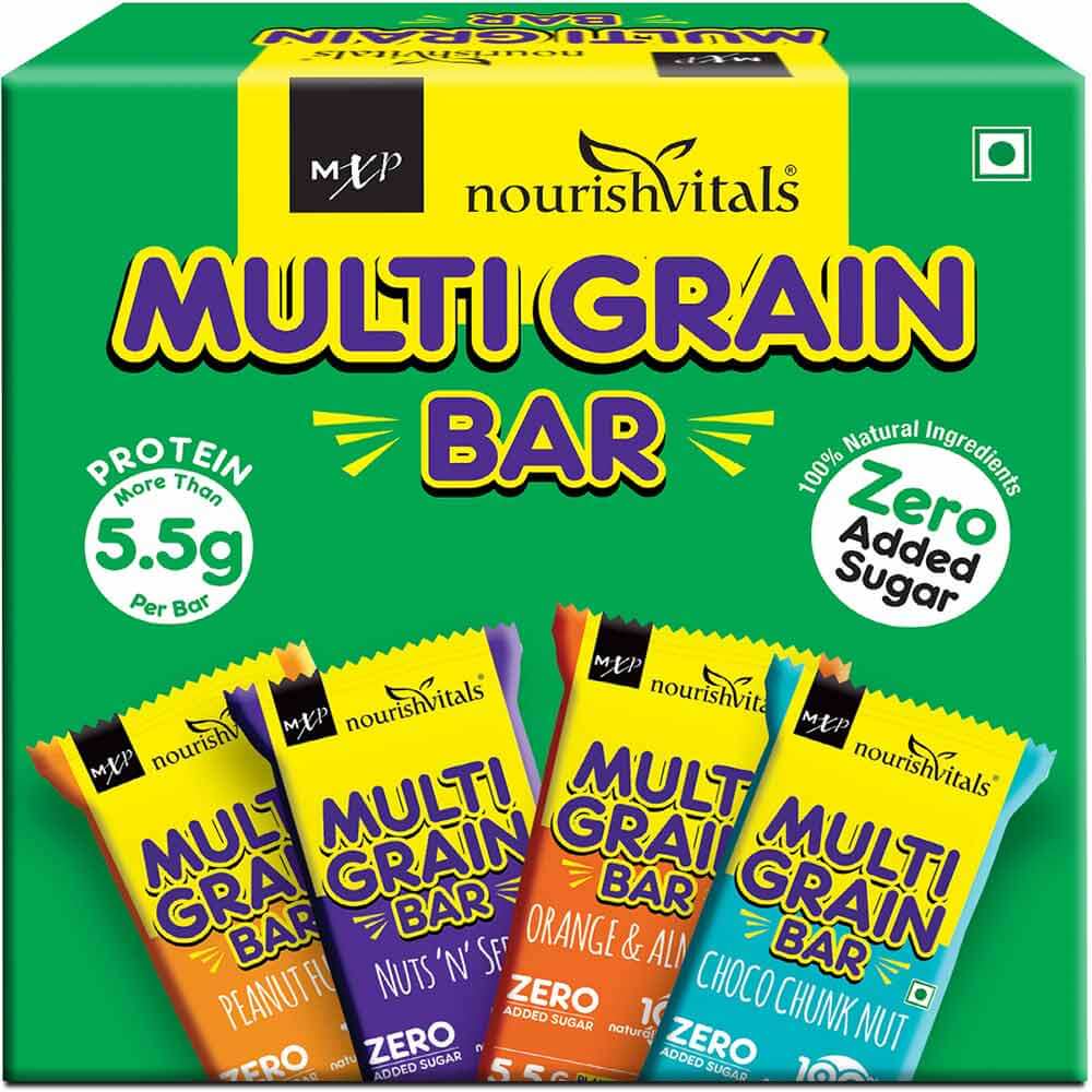 2 - NourishVitals Multi Grain Bar,  5 bar(s)  Mix Flavour 