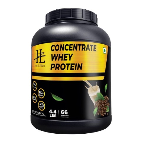1 - IRON LIFTERS Whey Protein Concentrate 80%,  4.4 lb  Coffee 