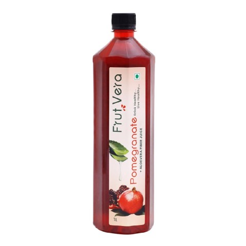 1 - FrutVera Pomegranate + Aloevera Fiber Juice,  Unflavoured  1 L 