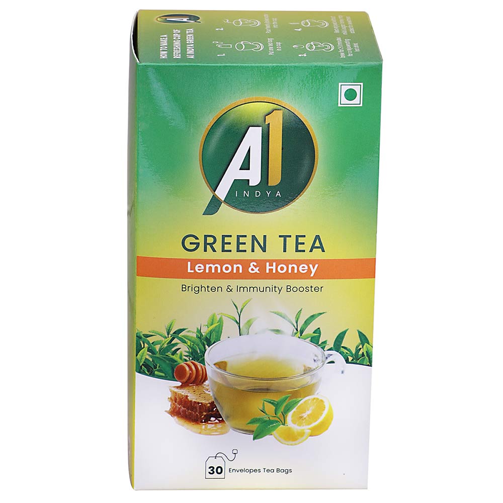 3 - A1 Indya Green Tea,  30 Tea Bag(s)  Lemon & Honey 