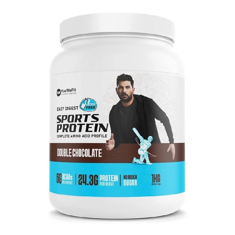 1 - YouWeFit Sports Protein, 2.2 lb Double Chocolate