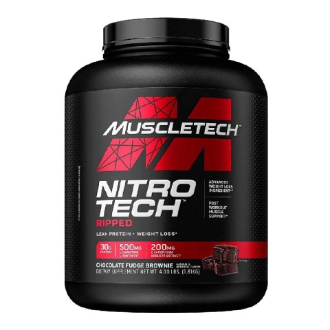 1 - MuscleTech Performance Series NitroTech Ripped, 4 lb Chocolate Fudge Brownie